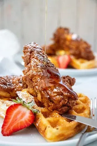 Chicken and Waffles Platter